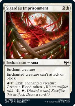 Sigarda's Imprisonment 35 card from Innistrad: Crimson Vow