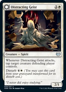 Distracting Geist 9 card from Innistrad: Crimson Vow