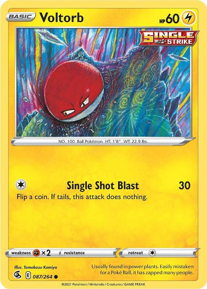 Voltorb 087/264 card from SWSH08: Fusion Strike