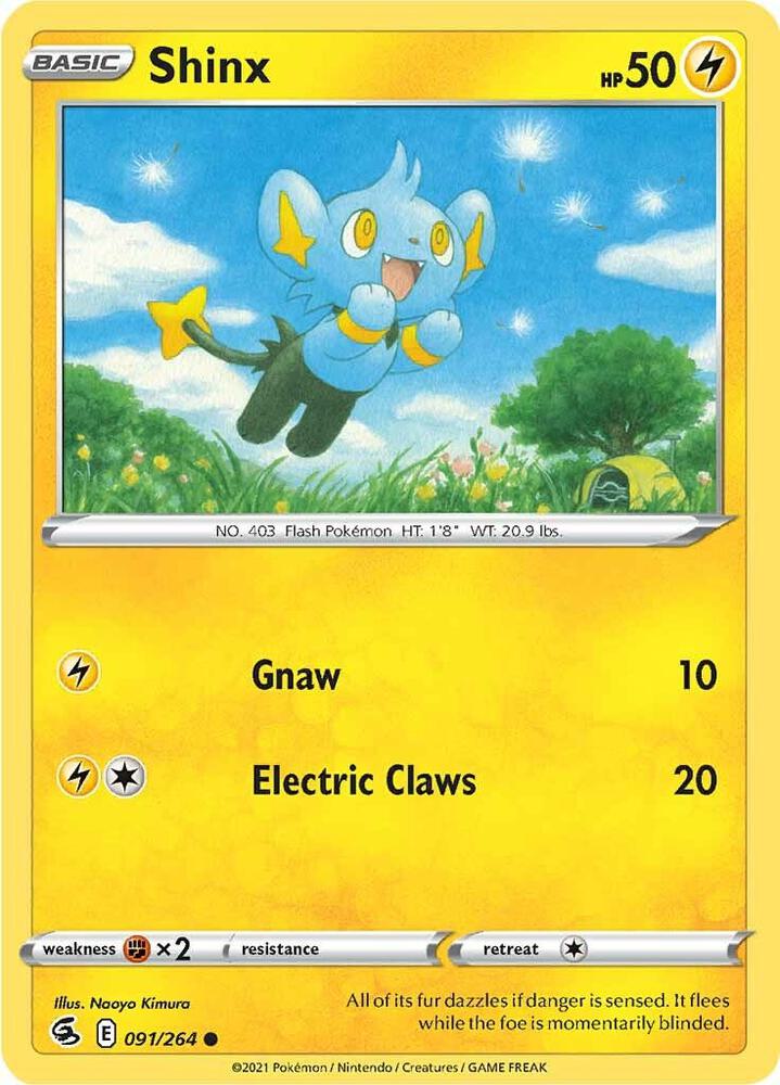 Shinx 091/264 card from SWSH08: Fusion Strike