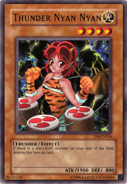 Thunder Nyan Nyan TP6-EN014 card from Tournament Pack 6