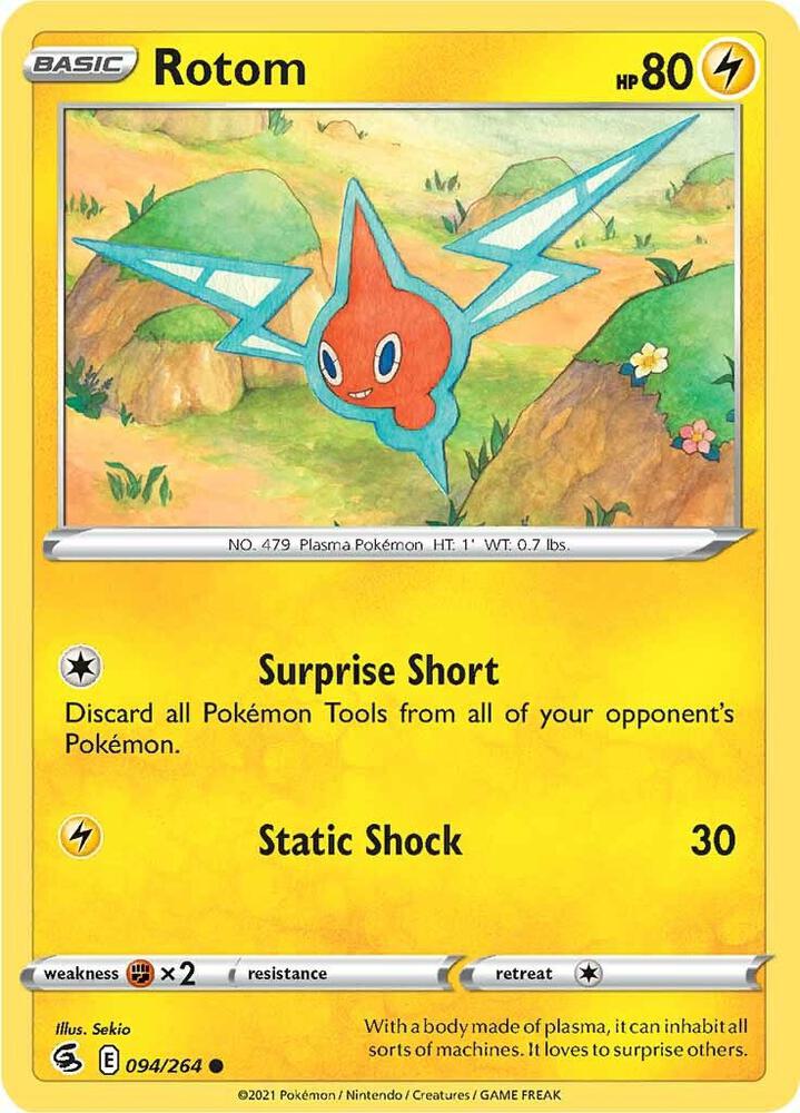 Rotom 094/264 card from SWSH08: Fusion Strike