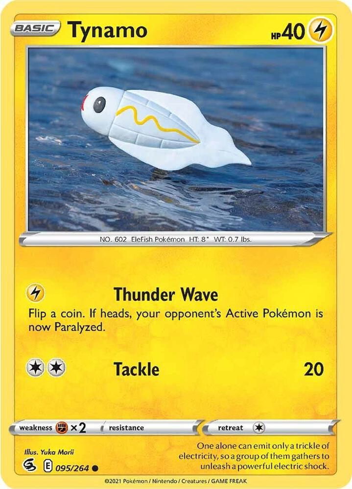 Tynamo 095/264 card from SWSH08: Fusion Strike