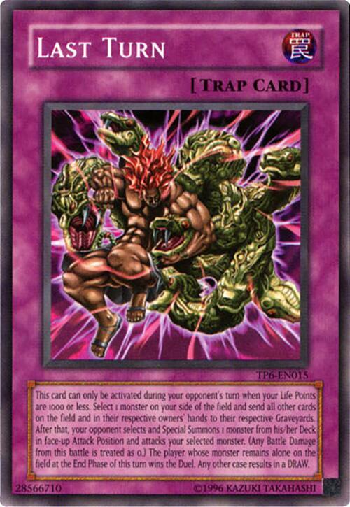 Last Turn TP6-EN015 card from Tournament Pack 6