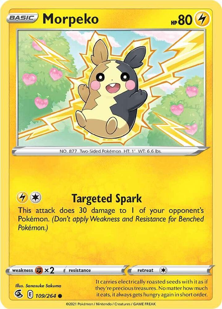 Morpeko (109) 109/264 card from SWSH08: Fusion Strike