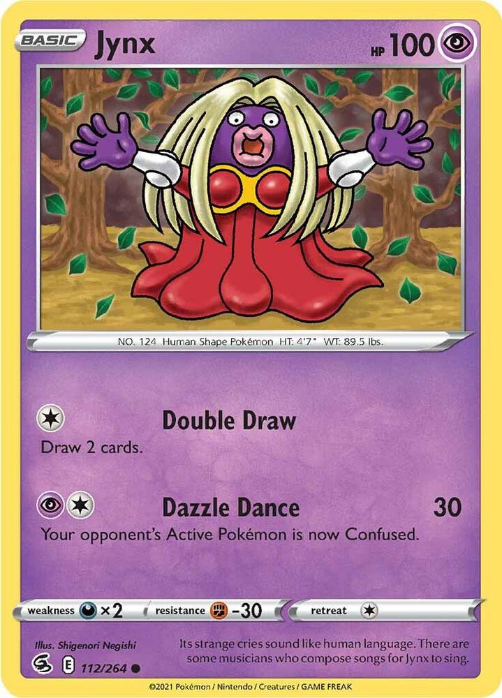 Jynx 112/264 card from SWSH08: Fusion Strike