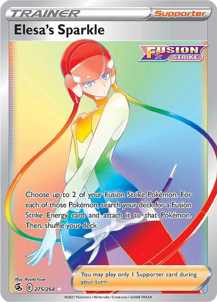 Elesa's Sparkle (Secret) 275/264 card from SWSH08: Fusion Strike