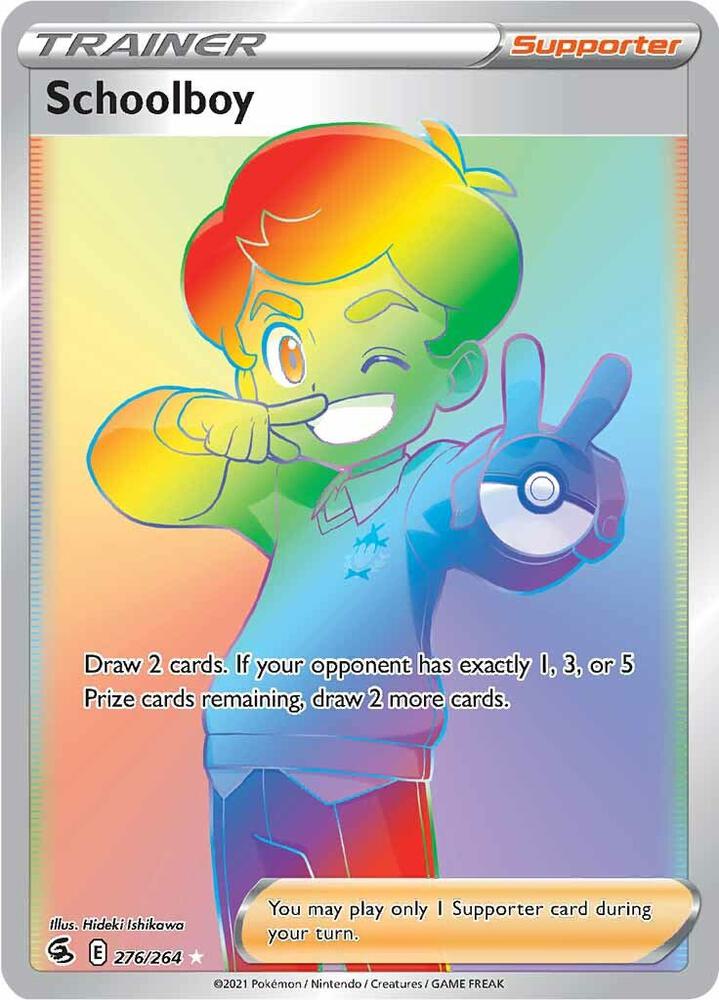 Schoolboy (Secret) 276/264 card from SWSH08: Fusion Strike