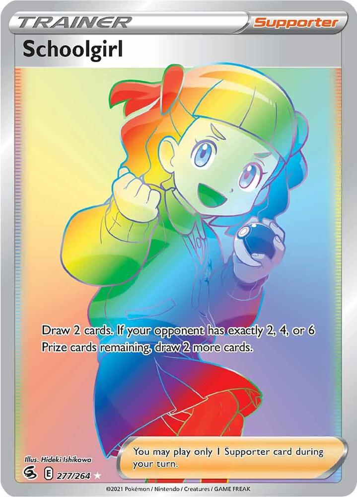 Schoolgirl (Secret) 277/264 card from SWSH08: Fusion Strike