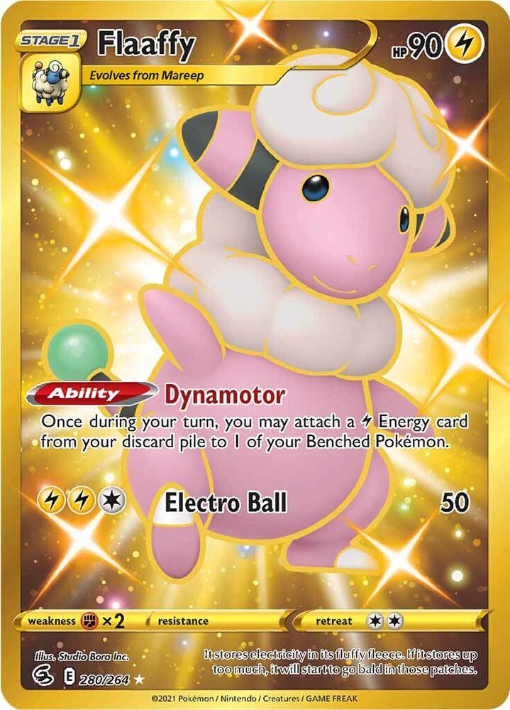 Flaaffy (Secret) 280/264 card from SWSH08: Fusion Strike
