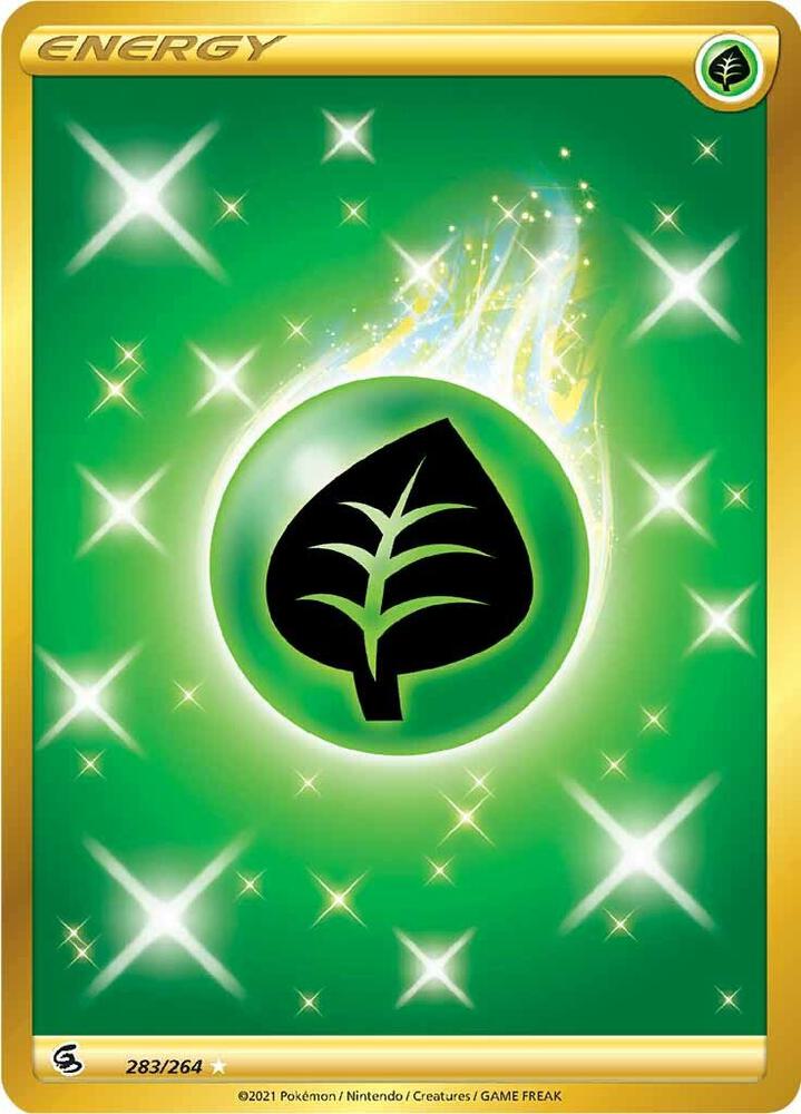 Grass Energy (Secret) 283/264 card from SWSH08: Fusion Strike