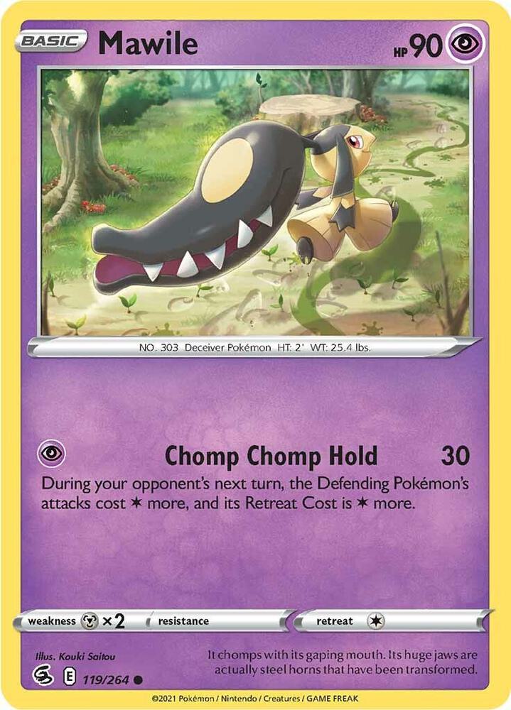 Mawile 119/264 card from SWSH08: Fusion Strike
