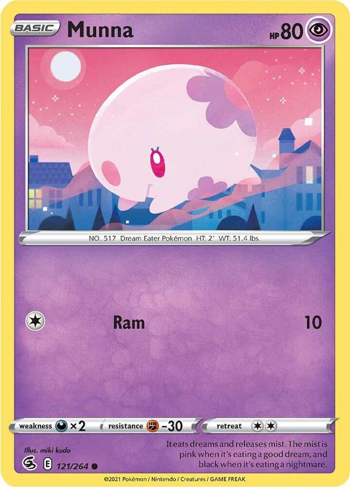 Munna 121/264 card from SWSH08: Fusion Strike
