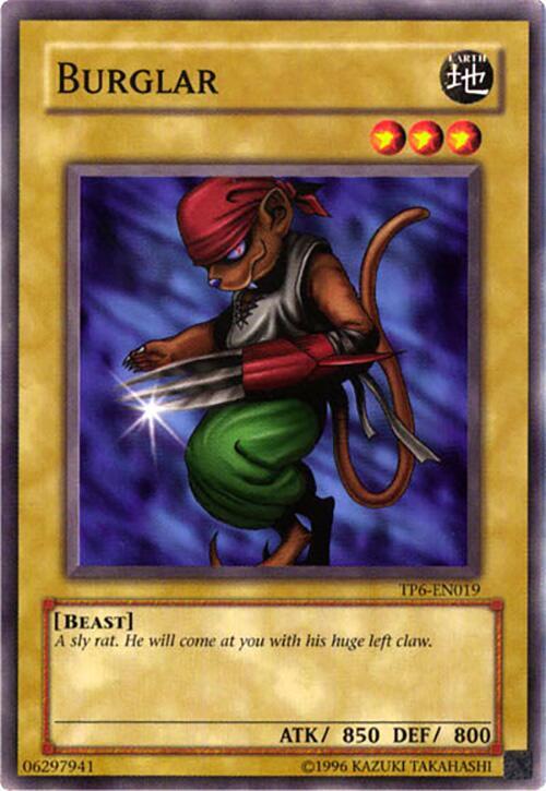 Burglar TP6-EN019 card from Tournament Pack 6