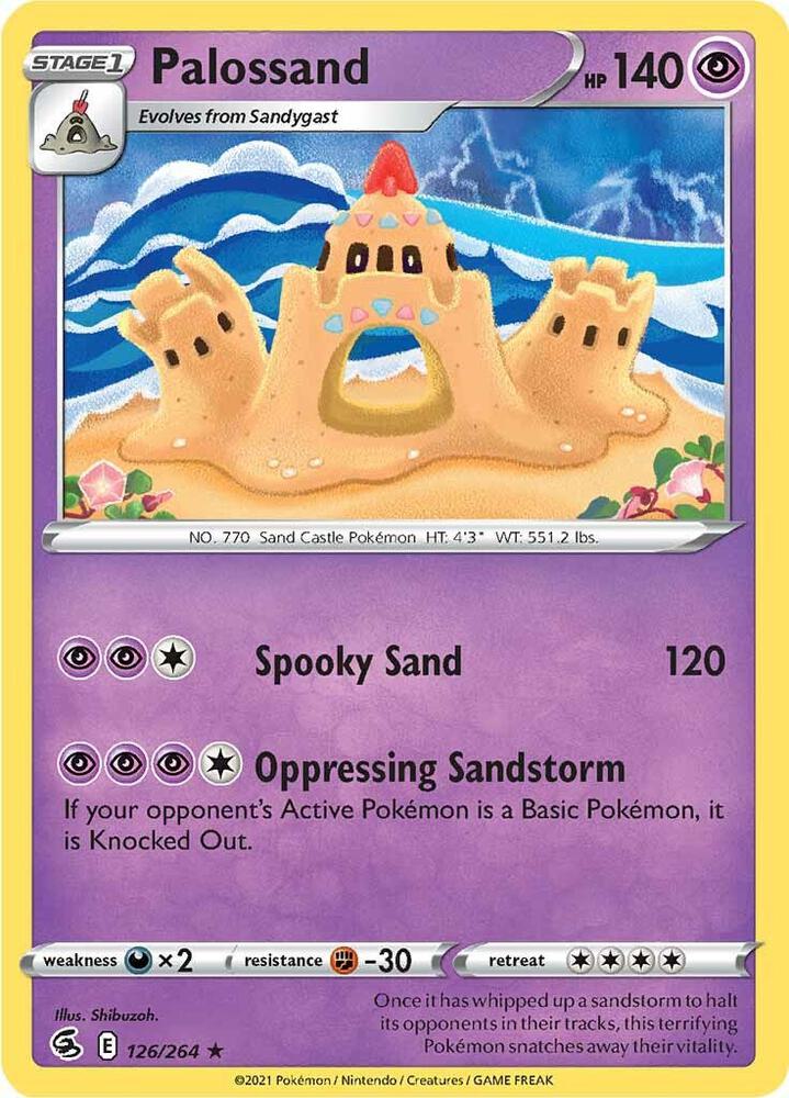 Palossand 126/264 card from SWSH08: Fusion Strike