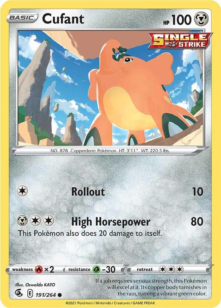 Cufant 191/264 card from SWSH08: Fusion Strike