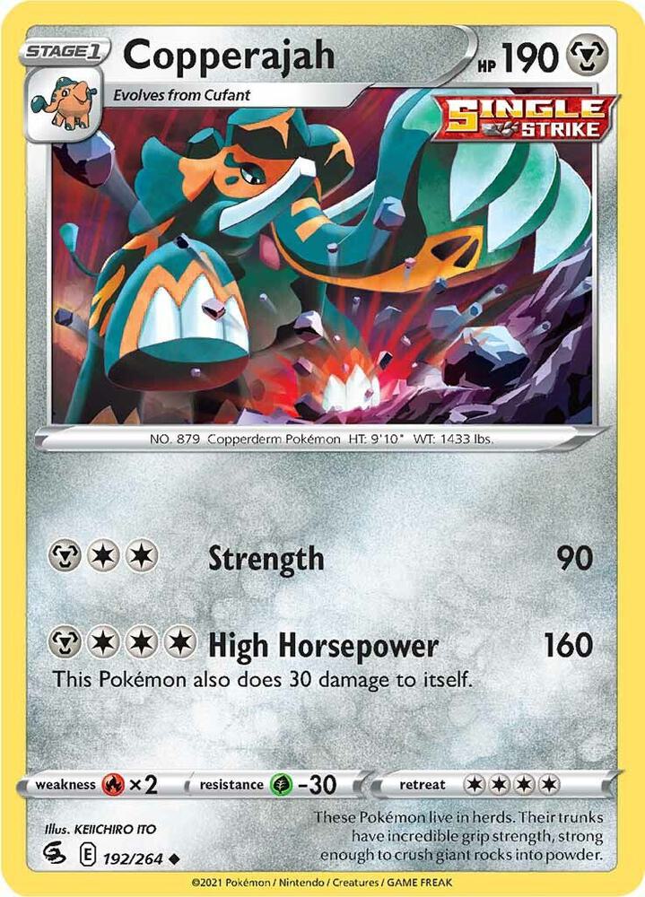Copperajah 192/264 card from SWSH08: Fusion Strike
