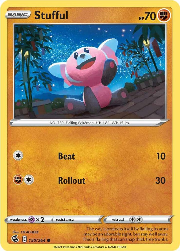 Stufful 150/264 card from SWSH08: Fusion Strike