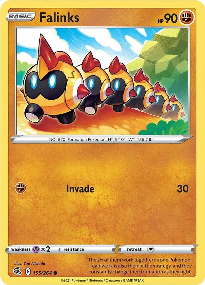Falinks (155) 155/264 card from SWSH08: Fusion Strike