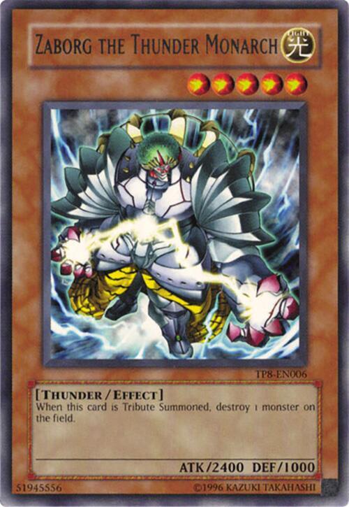 Zaborg the Thunder Monarch TP8-EN006 card from Tournament Pack 8