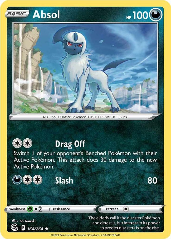 Absol 164/264 card from SWSH08: Fusion Strike