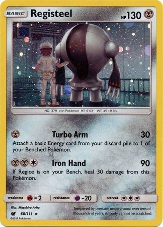 Registeel (Cosmos Holo) 68/111 card from SM Promos