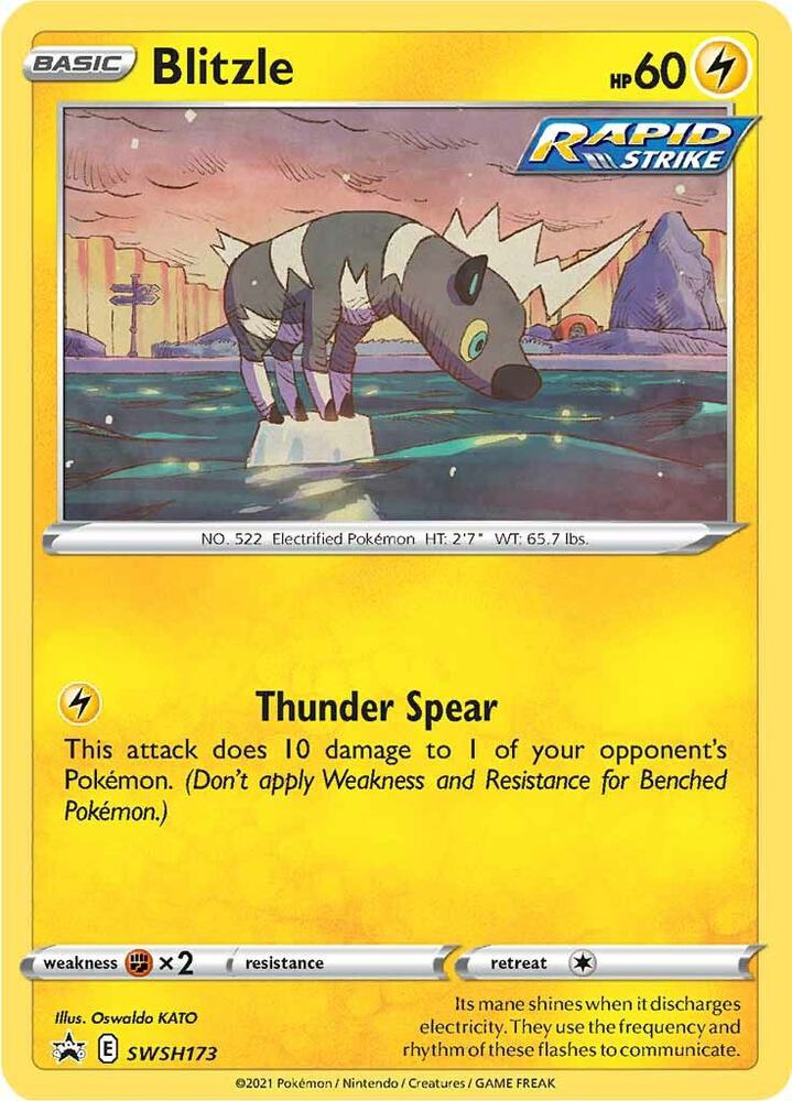 Blitzle SWSH173 card from SWSH: Sword & Shield Promo Cards