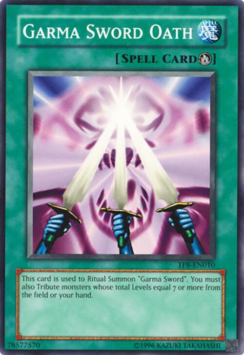 Garma Sword Oath TP8-EN010 card from Tournament Pack 8