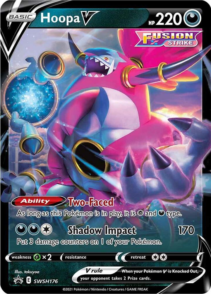 Hoopa V SWSH176 card from SWSH: Sword & Shield Promo Cards