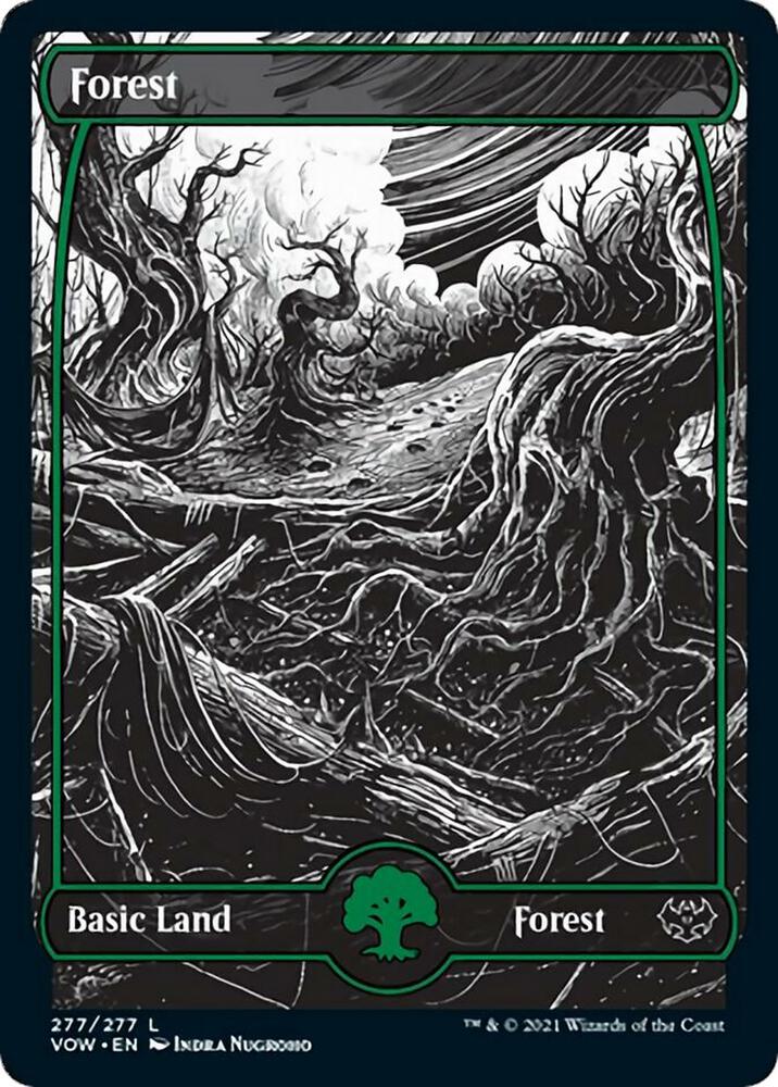 Forest 277 card from Innistrad: Crimson Vow