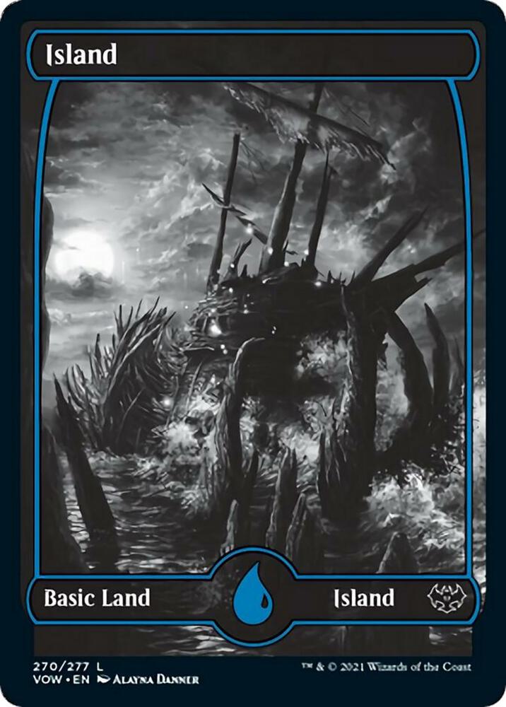 Island 270 card from Innistrad: Crimson Vow
