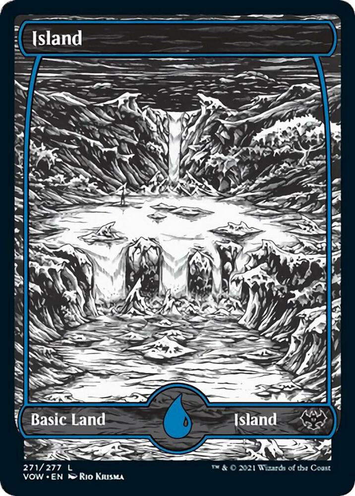 Island 271 card from Innistrad: Crimson Vow