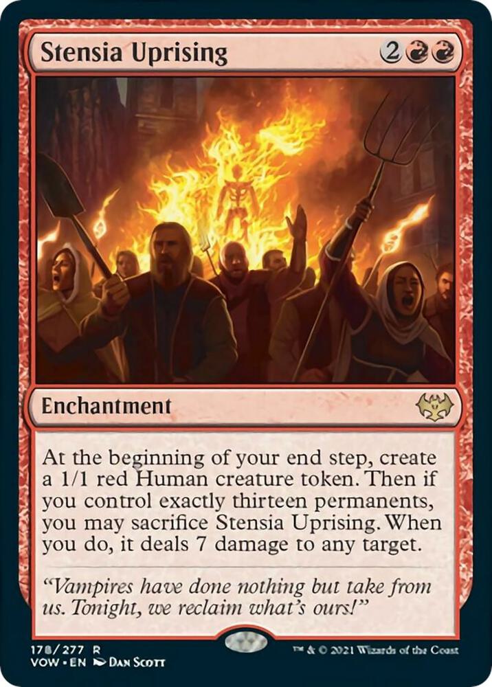 Stensia Uprising 178 card from Innistrad: Crimson Vow
