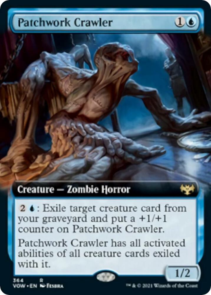Patchwork Crawler (Extended Art) 364 card from Innistrad: Crimson Vow