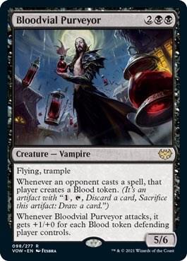 Bloodvial Purveyor 98 card from Innistrad: Crimson Vow