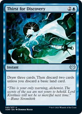 Thirst for Discovery 85 card from Innistrad: Crimson Vow
