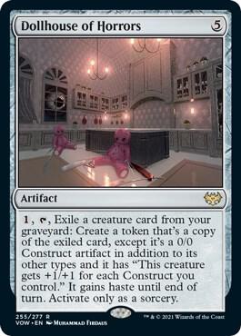 Dollhouse of Horrors 255 card from Innistrad: Crimson Vow