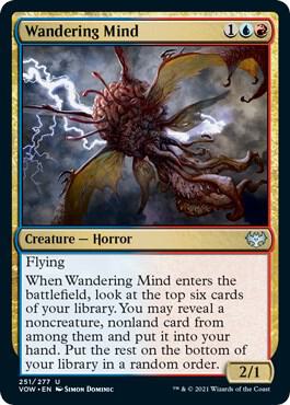 Wandering Mind 251 card from Innistrad: Crimson Vow