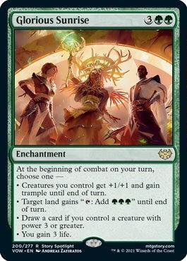 Glorious Sunrise 200 card from Innistrad: Crimson Vow
