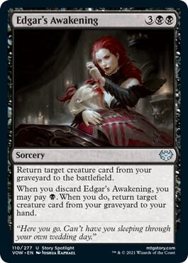 Edgar's Awakening 110 card from Innistrad: Crimson Vow