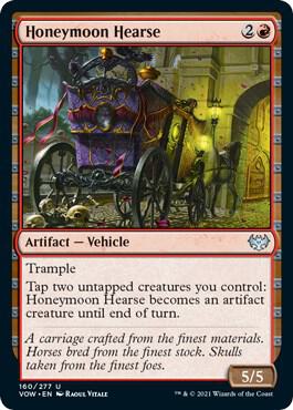 Honeymoon Hearse 160 card from Innistrad: Crimson Vow