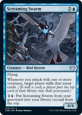 Screaming Swarm 75 card from Innistrad: Crimson Vow