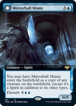 Mirrorhall Mimic (Extended Art) 361 card from Innistrad: Crimson Vow