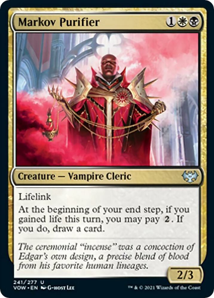 Markov Purifier 241 card from Innistrad: Crimson Vow