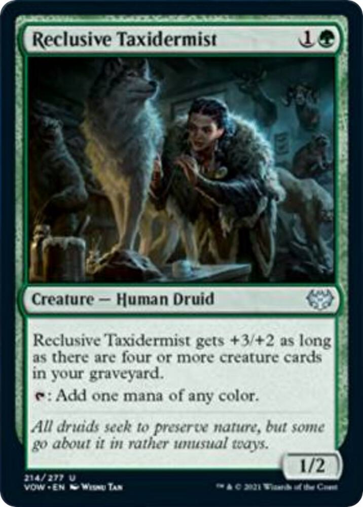 Reclusive Taxidermist 214 card from Innistrad: Crimson Vow