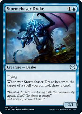 Stormchaser Drake 82 card from Innistrad: Crimson Vow