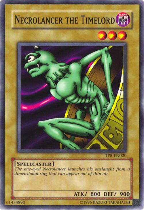 Necrolancer the Timelord TP8-EN020 card from Tournament Pack 8