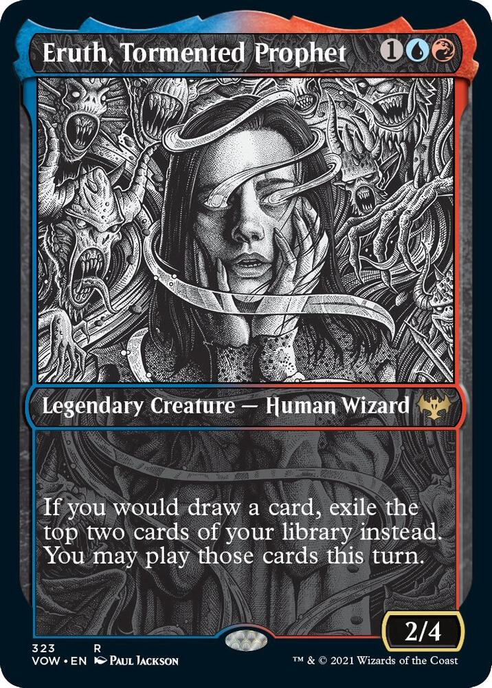 Eruth, Tormented Prophet (Showcase) 323 card from Innistrad: Crimson Vow