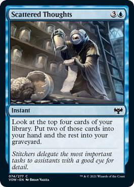 Scattered Thoughts 74 card from Innistrad: Crimson Vow