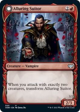 Alluring Suitor (Showcase) 300 card from Innistrad: Crimson Vow